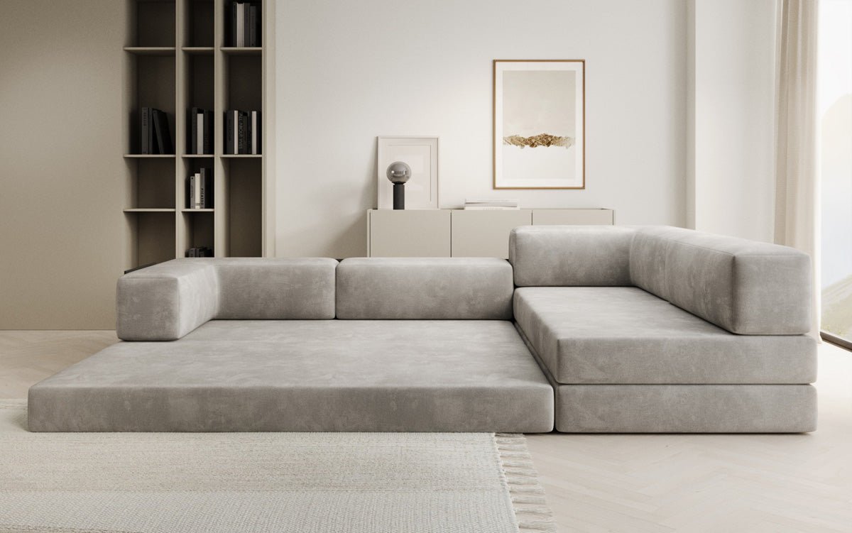 Canapé Designer Lazy L en Velours
