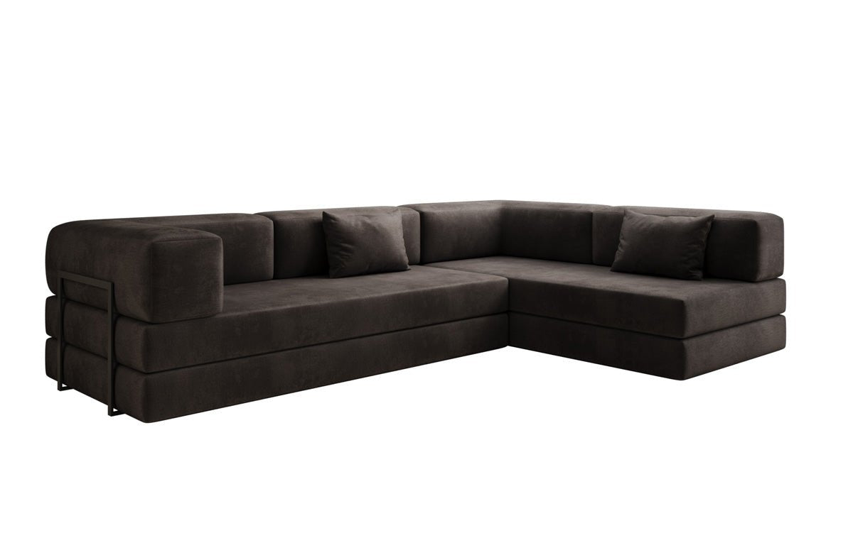 Canapé Designer Lazy L en Velours