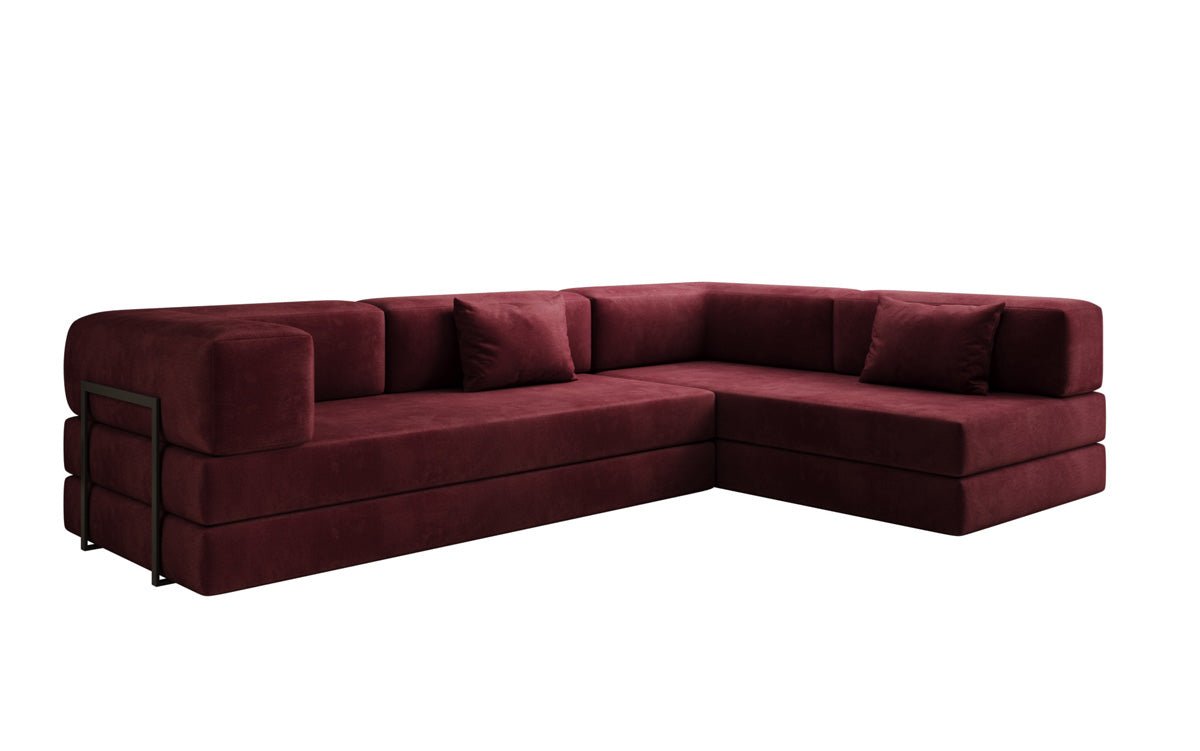 Canapé Designer Lazy L en Velours