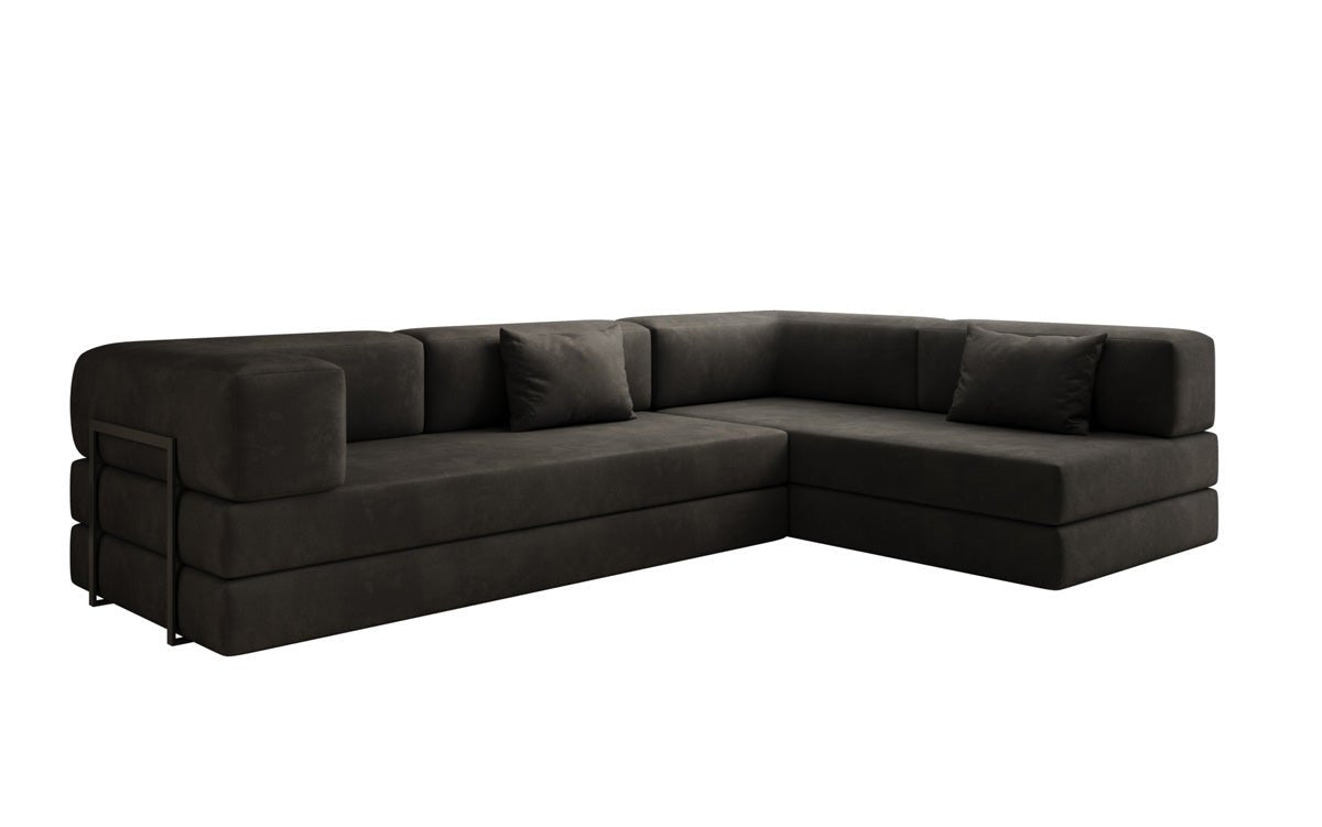 Canapé Designer Lazy L en Velours