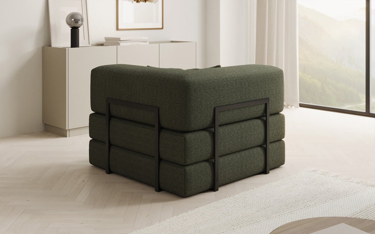 Canapé fauteuil Lazy en Bouclé