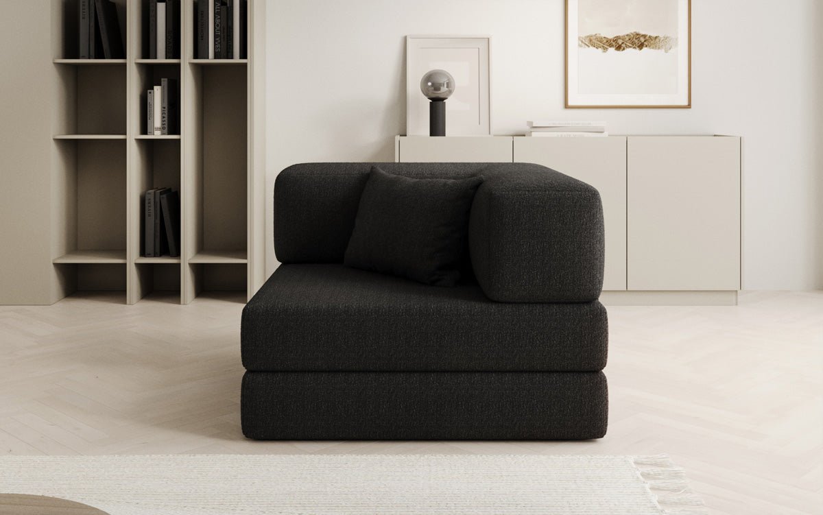 Canapé fauteuil Lazy en Bouclé