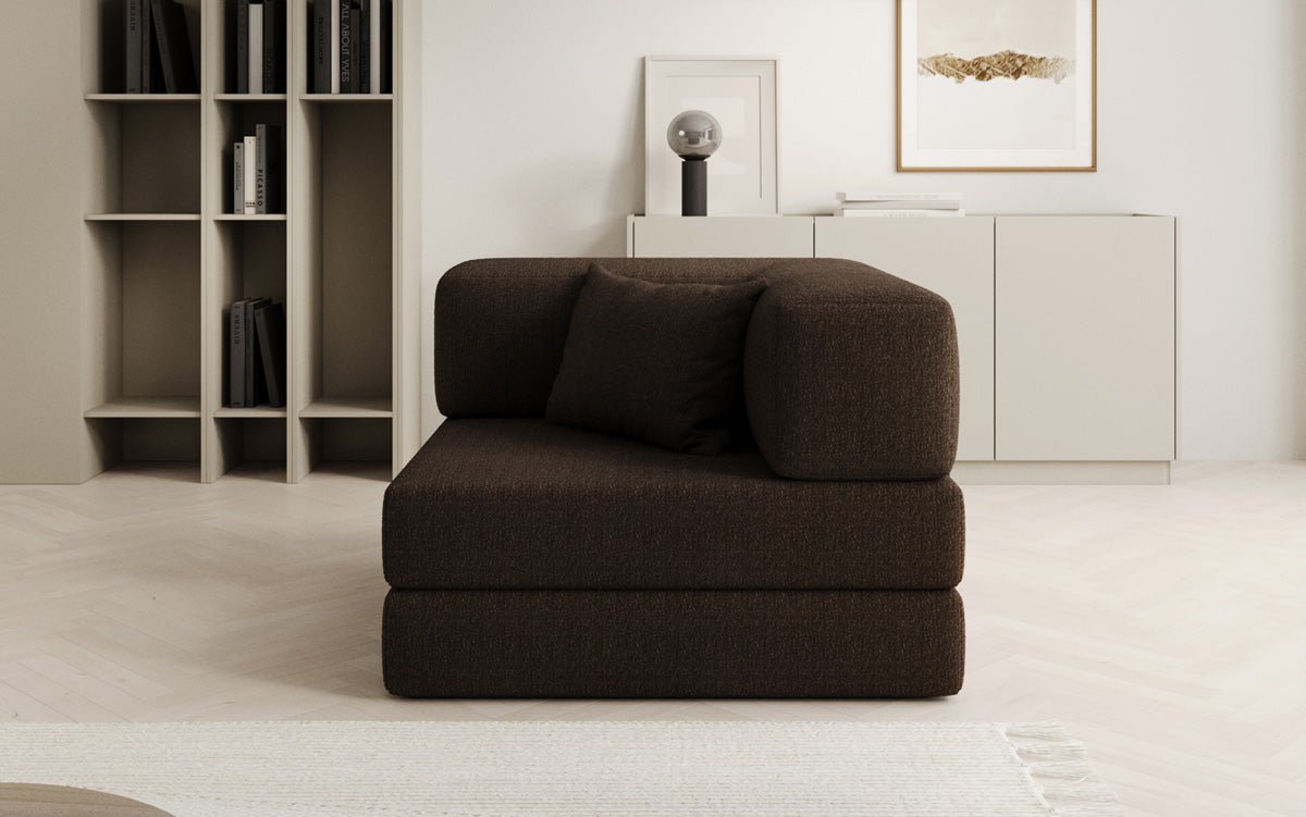 Canapé fauteuil Lazy en Bouclé
