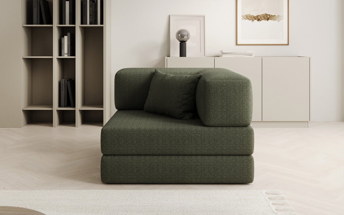 Canapé fauteuil Lazy en Bouclé