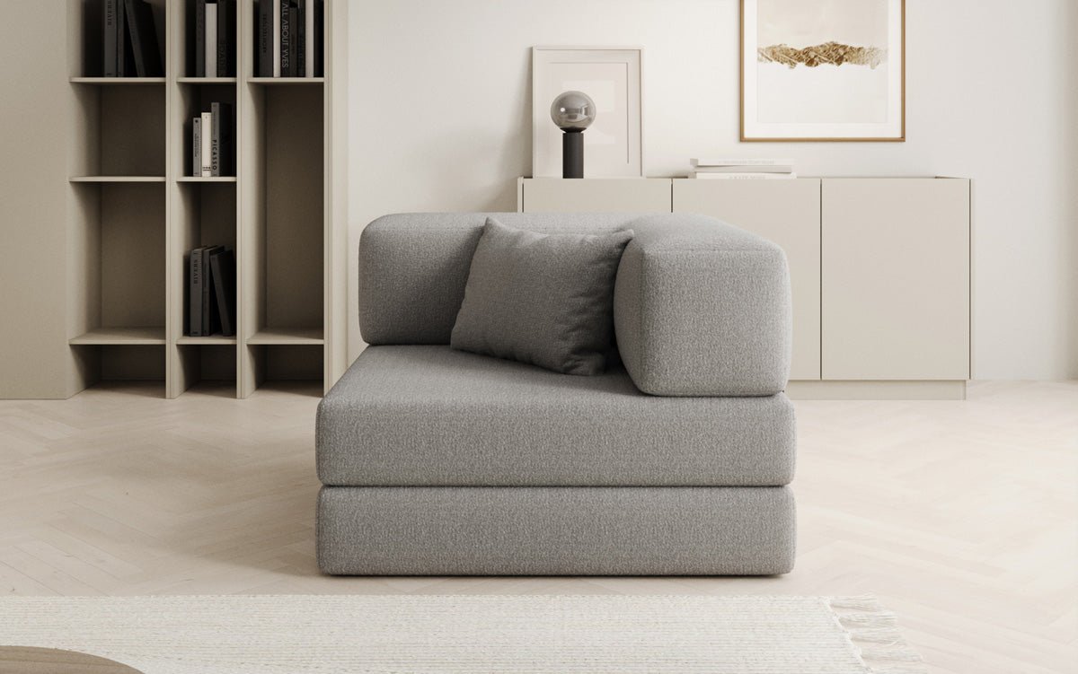 Canapé fauteuil Lazy en Bouclé