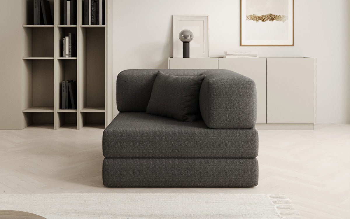 Canapé fauteuil Lazy en Bouclé