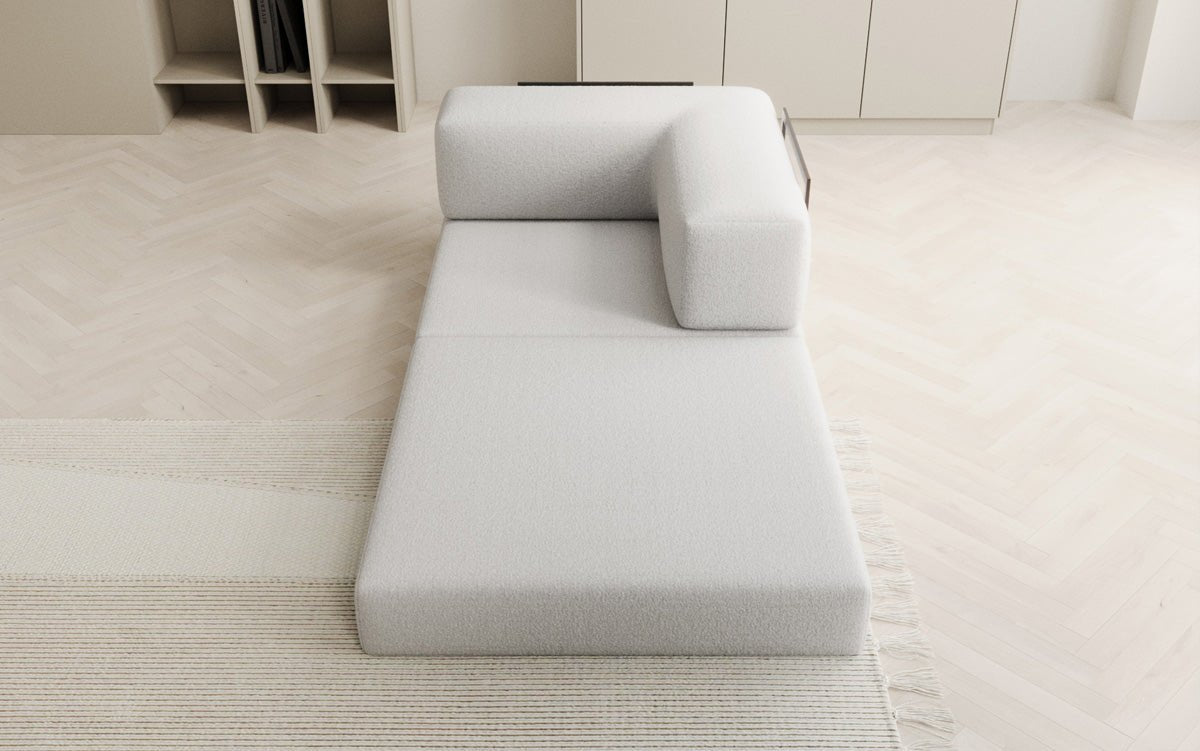 Canapé fauteuil Lazy en Bouclé