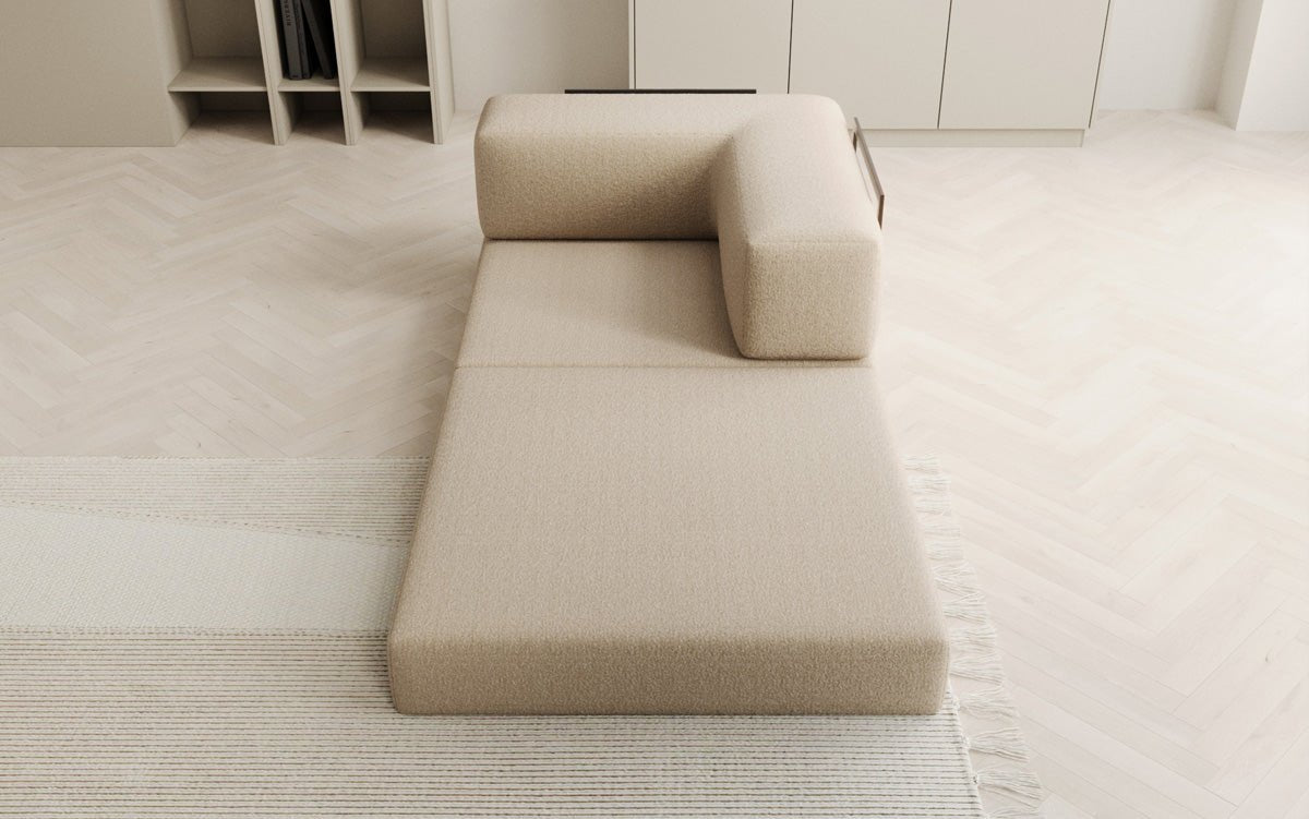 Canapé fauteuil Lazy en Bouclé