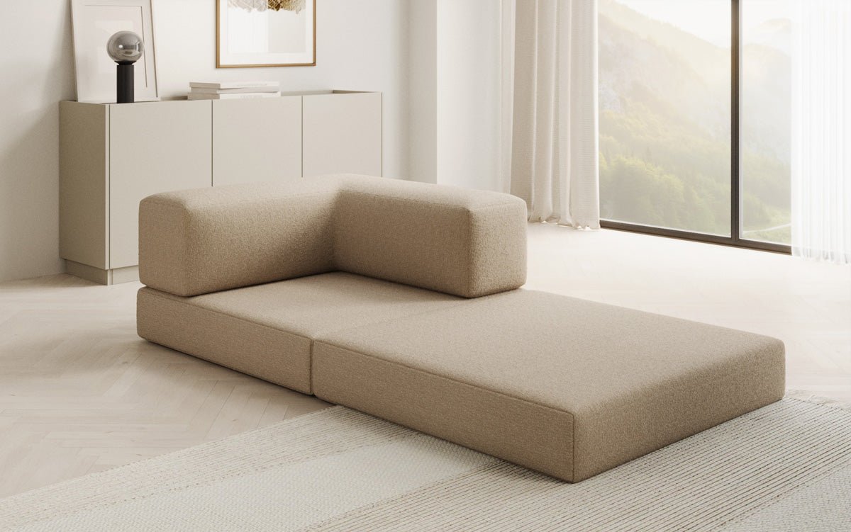 Canapé fauteuil Lazy en Bouclé