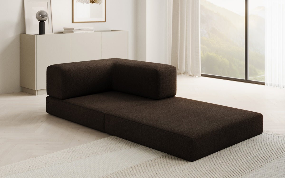 Canapé fauteuil Lazy en Bouclé