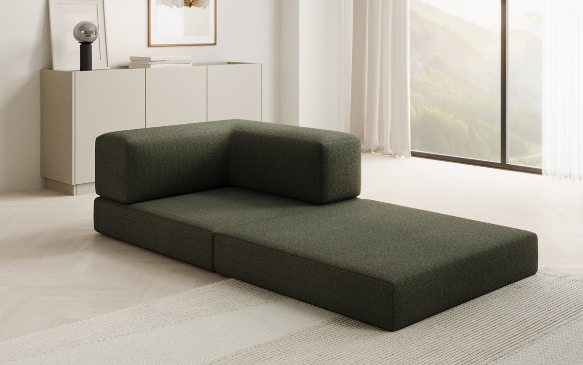 Canapé fauteuil Lazy en Bouclé