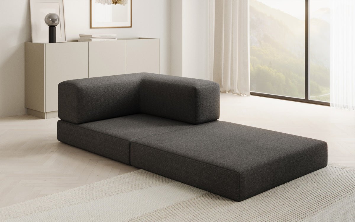 Canapé fauteuil Lazy en Bouclé