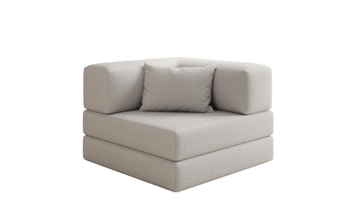 Canapé fauteuil Lazy en Bouclé
