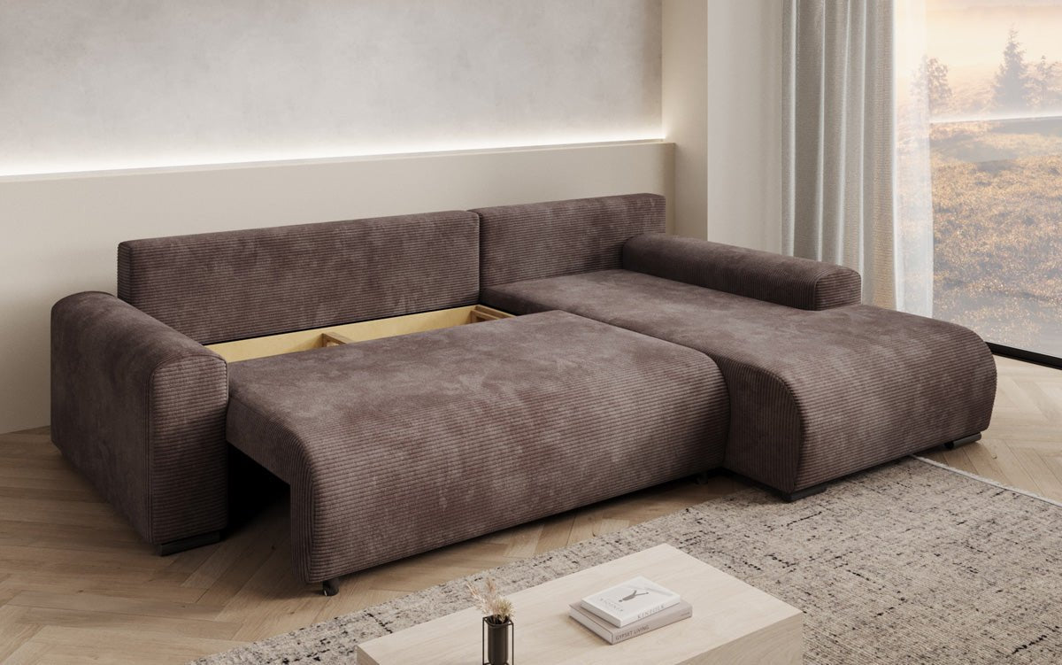 Canapé designer Hanna avec fonction couchage et espace de rangement