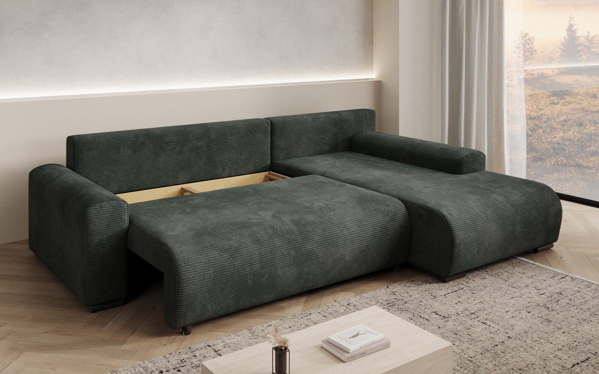 Canapé designer Hanna avec fonction couchage et espace de rangement