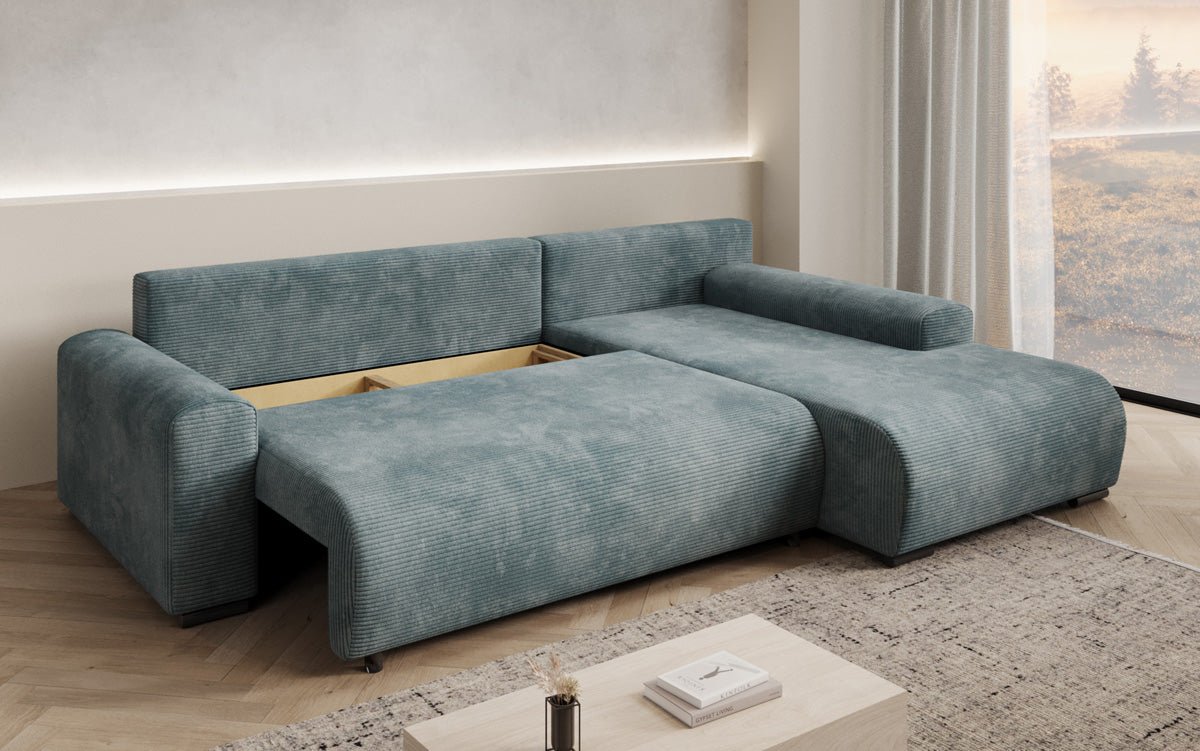 Canapé designer Hanna avec fonction couchage et espace de rangement