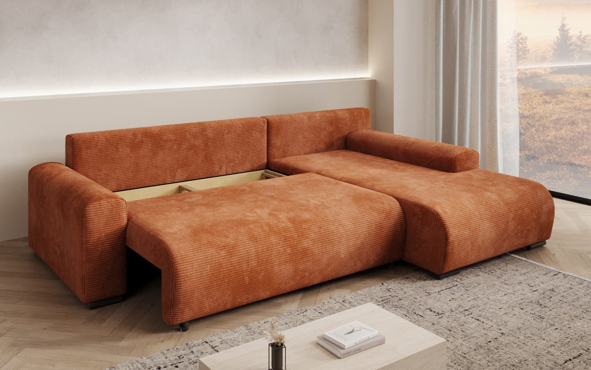 Canapé designer Hanna avec fonction couchage et espace de rangement
