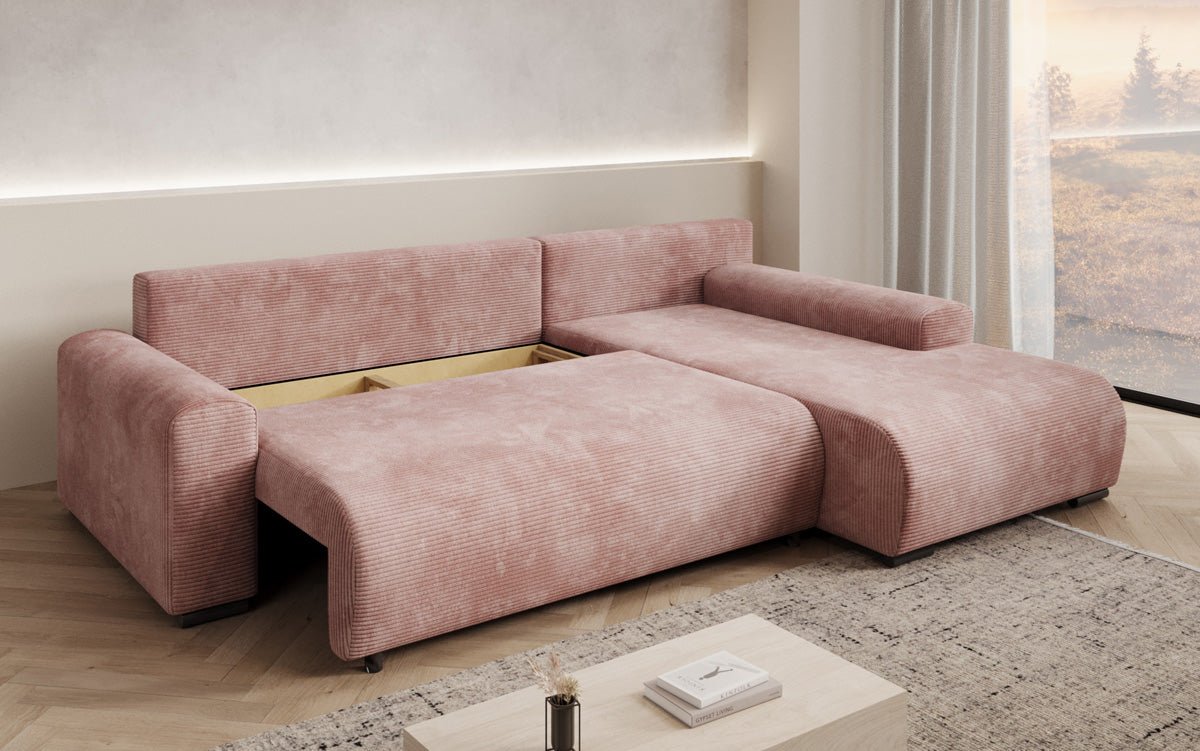 Canapé designer Hanna avec fonction couchage et espace de rangement