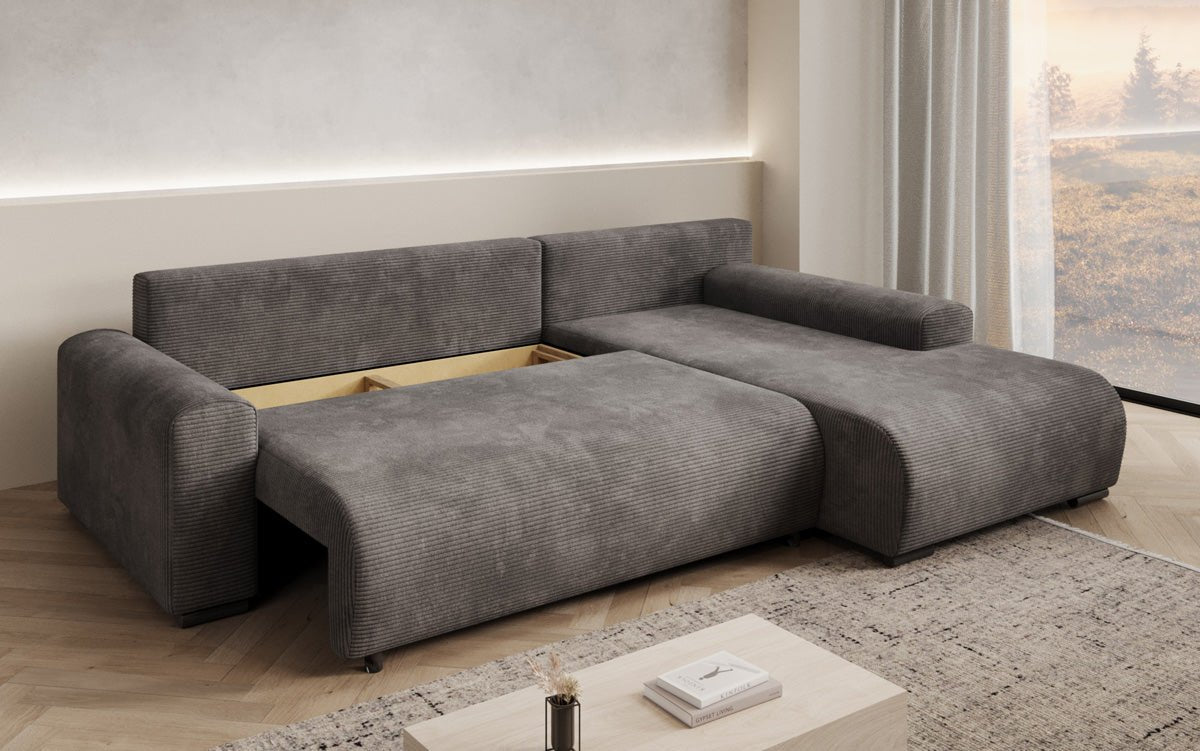 Canapé designer Hanna avec fonction couchage et espace de rangement