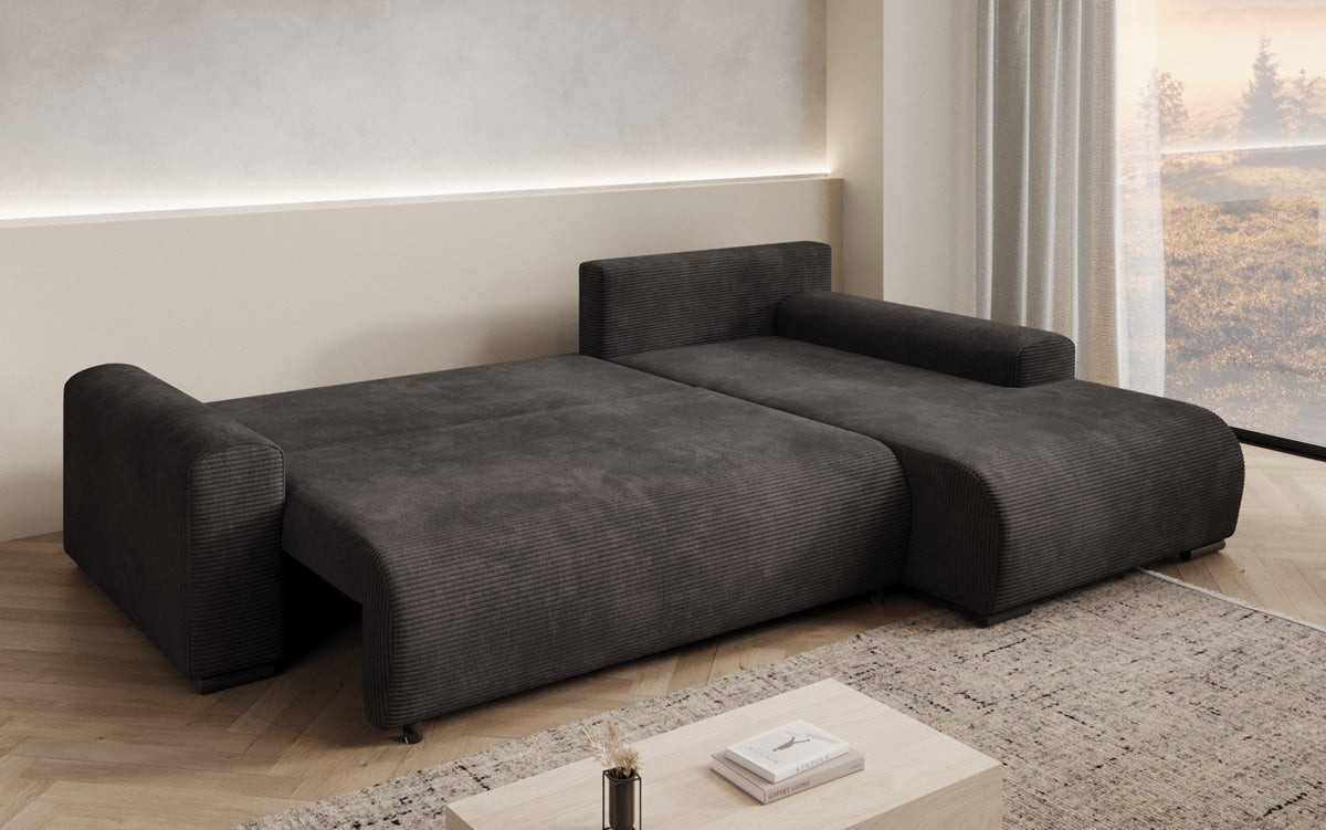Canapé designer Hanna avec fonction couchage et espace de rangement