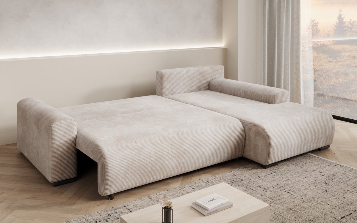 Canapé designer Hanna avec fonction couchage et espace de rangement