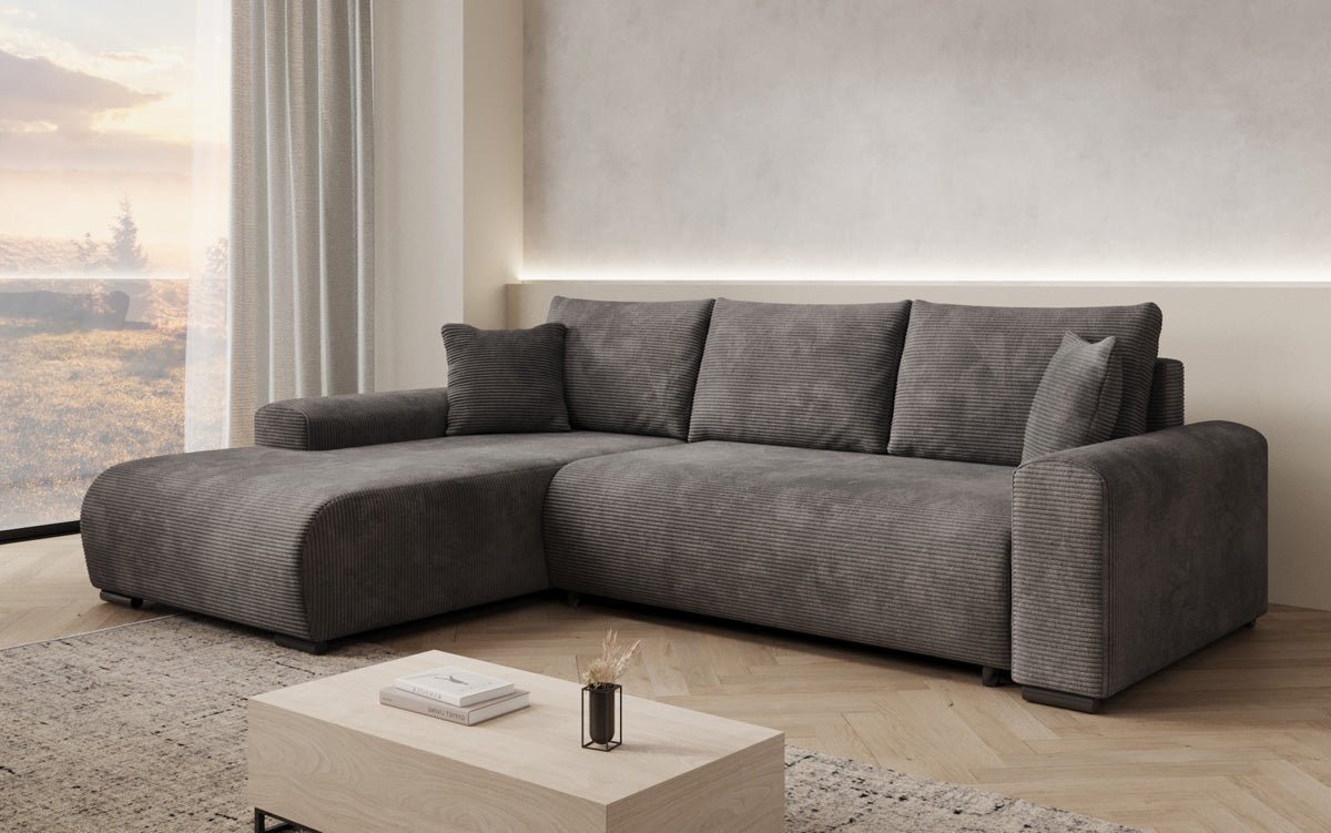 Canapé designer Hanna avec fonction couchage et espace de rangement
