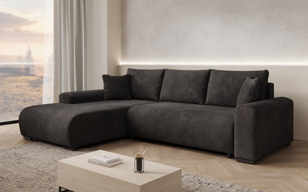 Canapé designer Hanna avec fonction couchage et espace de rangement