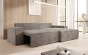 Designer Ecksofa Corino in Cord mit Schlaf- und Klappfunktion