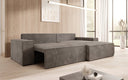 Designer Ecksofa Corino in Cord mit Schlaf- und Klappfunktion