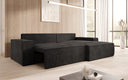 Designer Ecksofa Corino in Cord mit Schlaf- und Klappfunktion