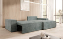 Designer Ecksofa Corino in Cord mit Schlaf- und Klappfunktion