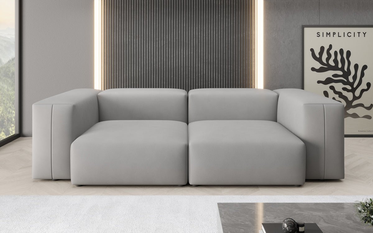 Designer 2-zits bank Snug in Stof