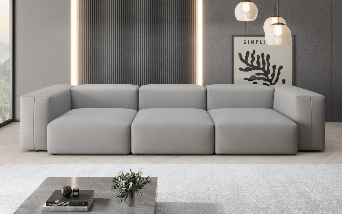 Designer 3-zits bank Snug in Stof