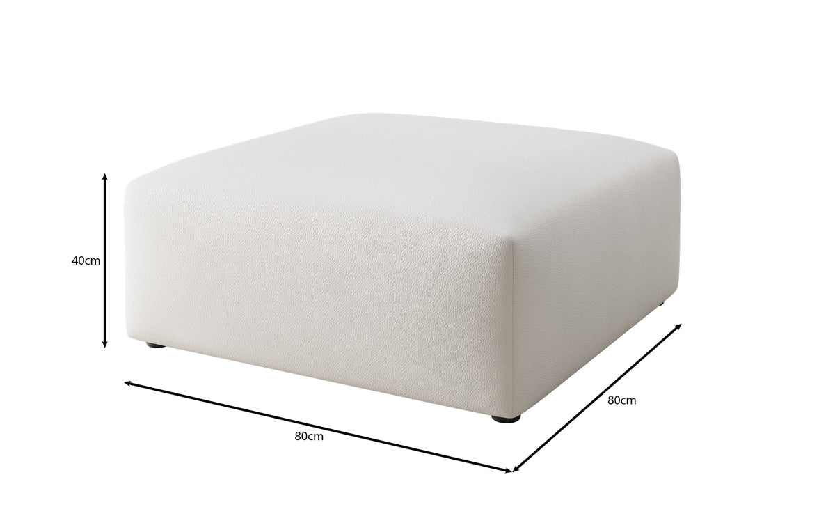 Bijzetkruk 80 cm Snug van Echtleer
