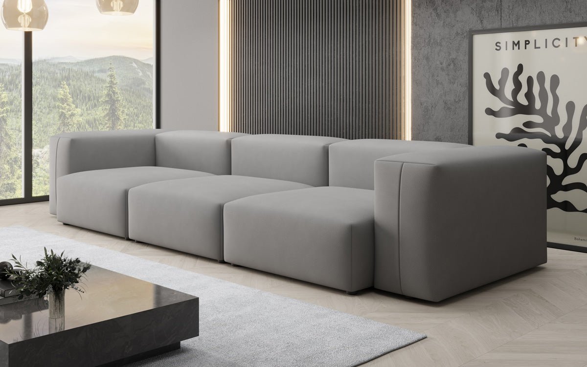 Designer 3-zits bank Snug in Stof
