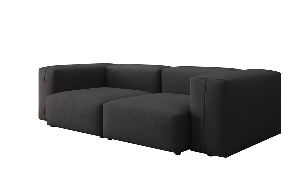 Designer 2-zits bank Snug in Stof