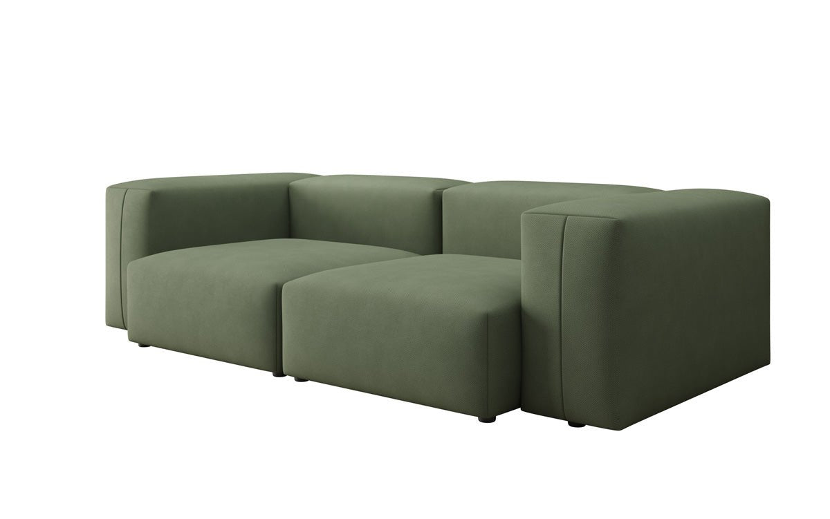 Designer 2-zits bank Snug in Stof