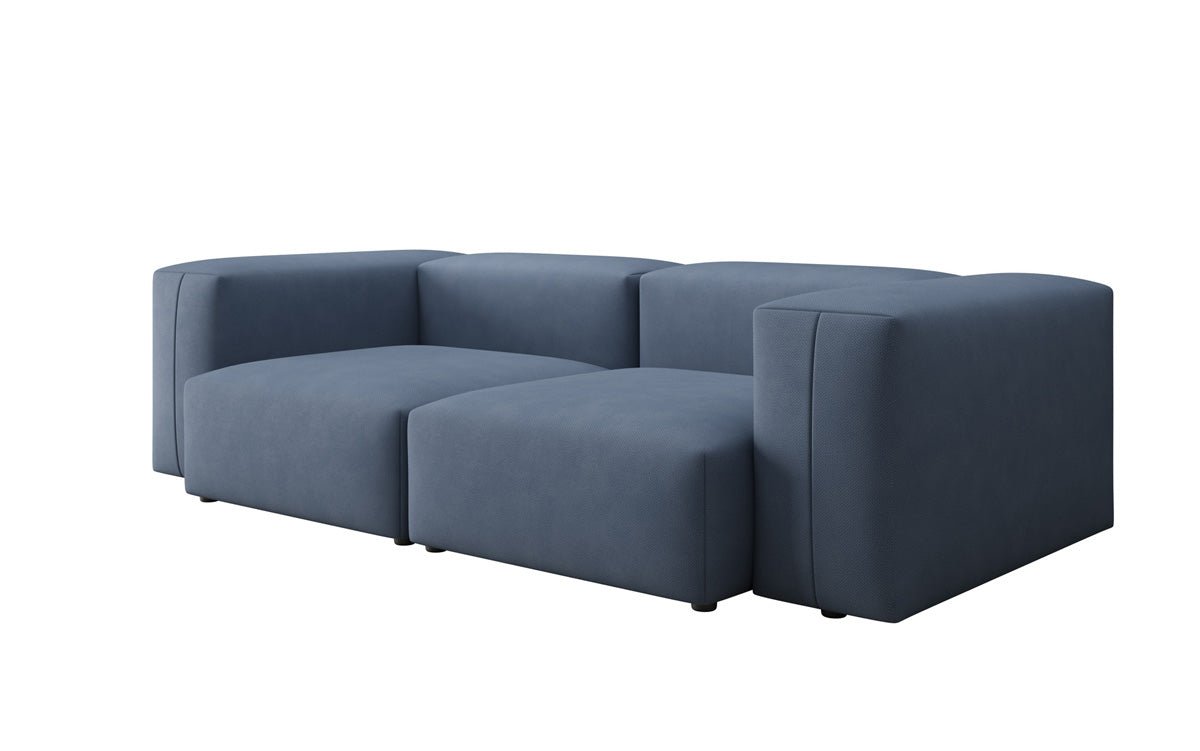 Designer 2-zits bank Snug in Stof