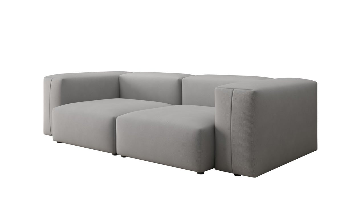 Designer 2-zits bank Snug in Stof
