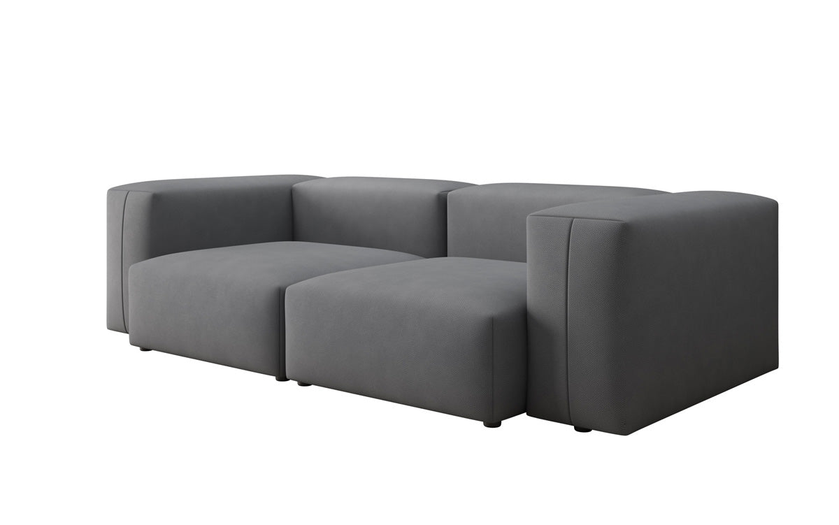Designer 2-zits bank Snug in Stof