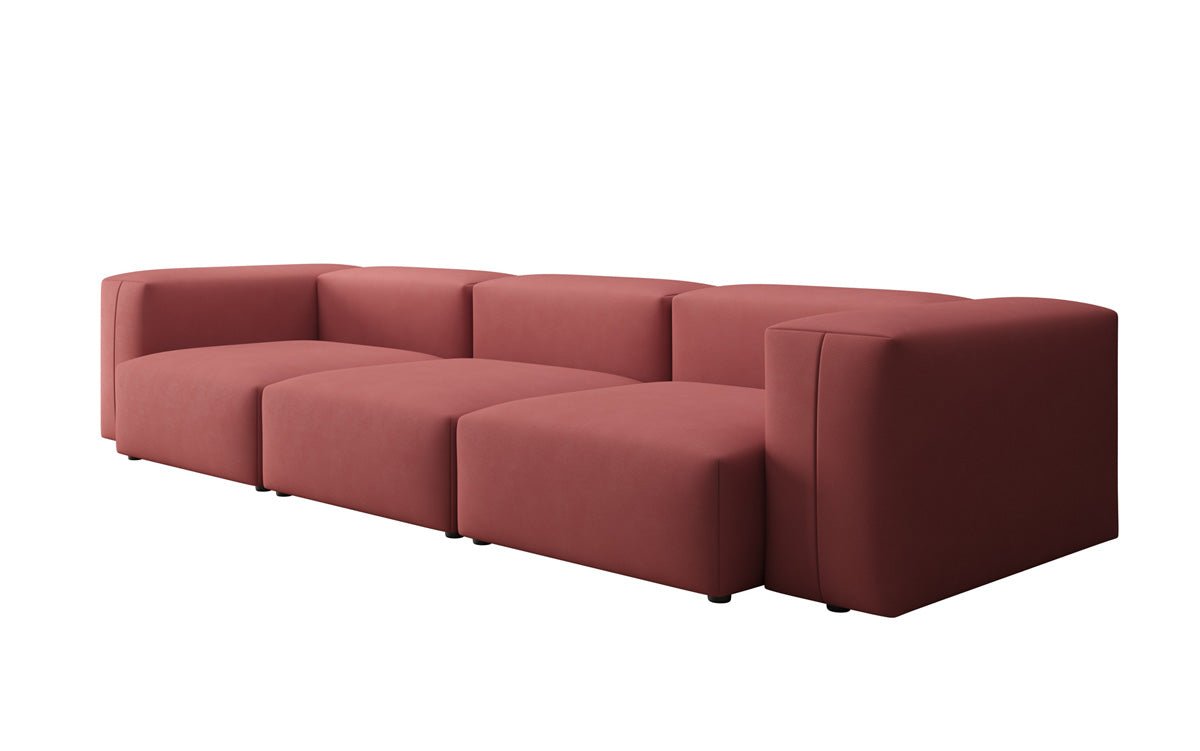 Designer 3-zits bank Snug in Stof