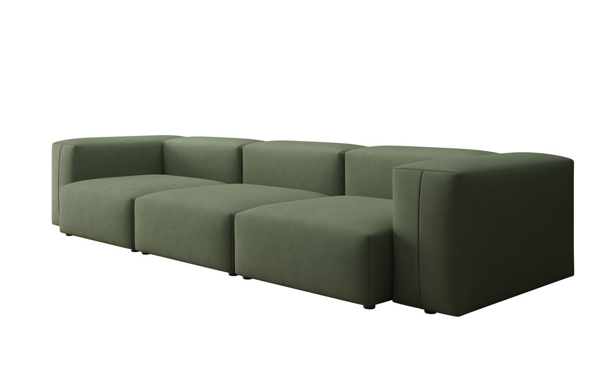 Designer 3-zits bank Snug in Stof