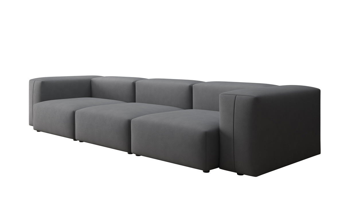 Designer 3-zits bank Snug in Stof