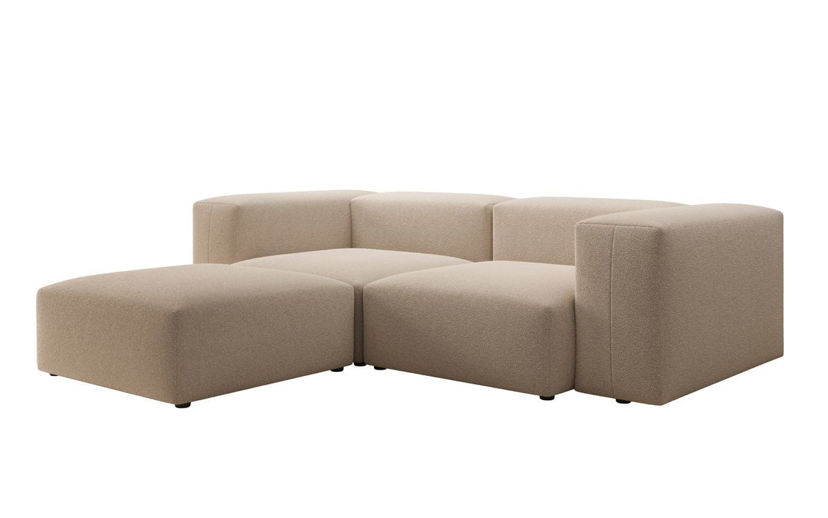Canapé d'angle L Snug Mini en Bouclé