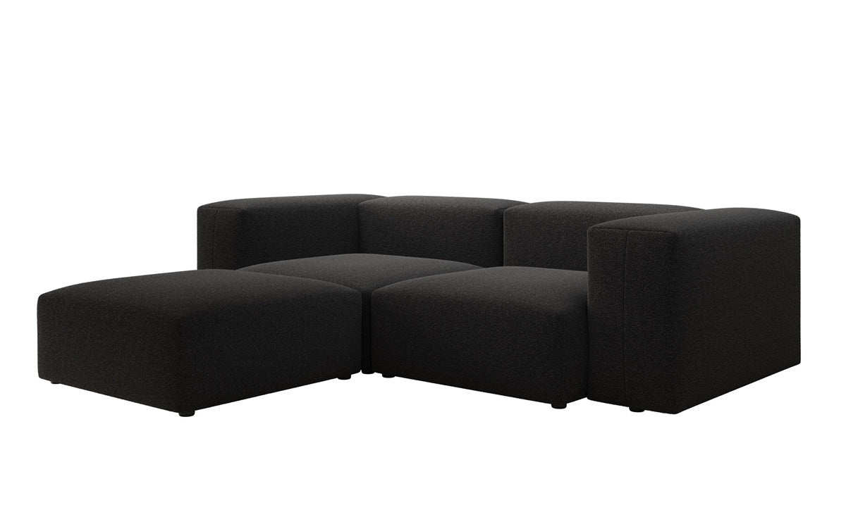 Canapé d'angle L Snug Mini en Bouclé