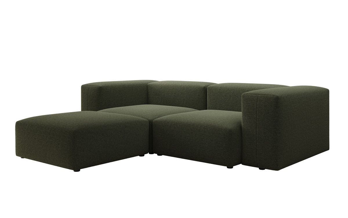 Canapé d'angle L Snug Mini en Bouclé
