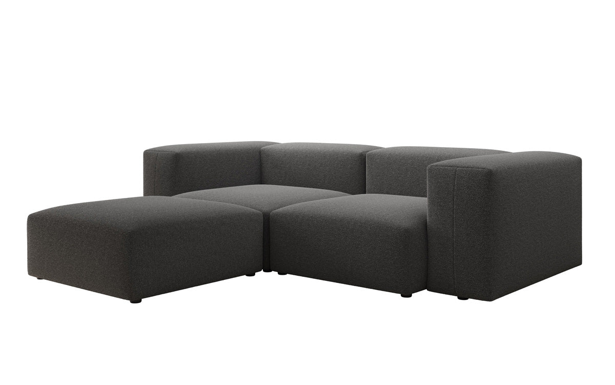 Canapé d'angle L Snug Mini en Bouclé