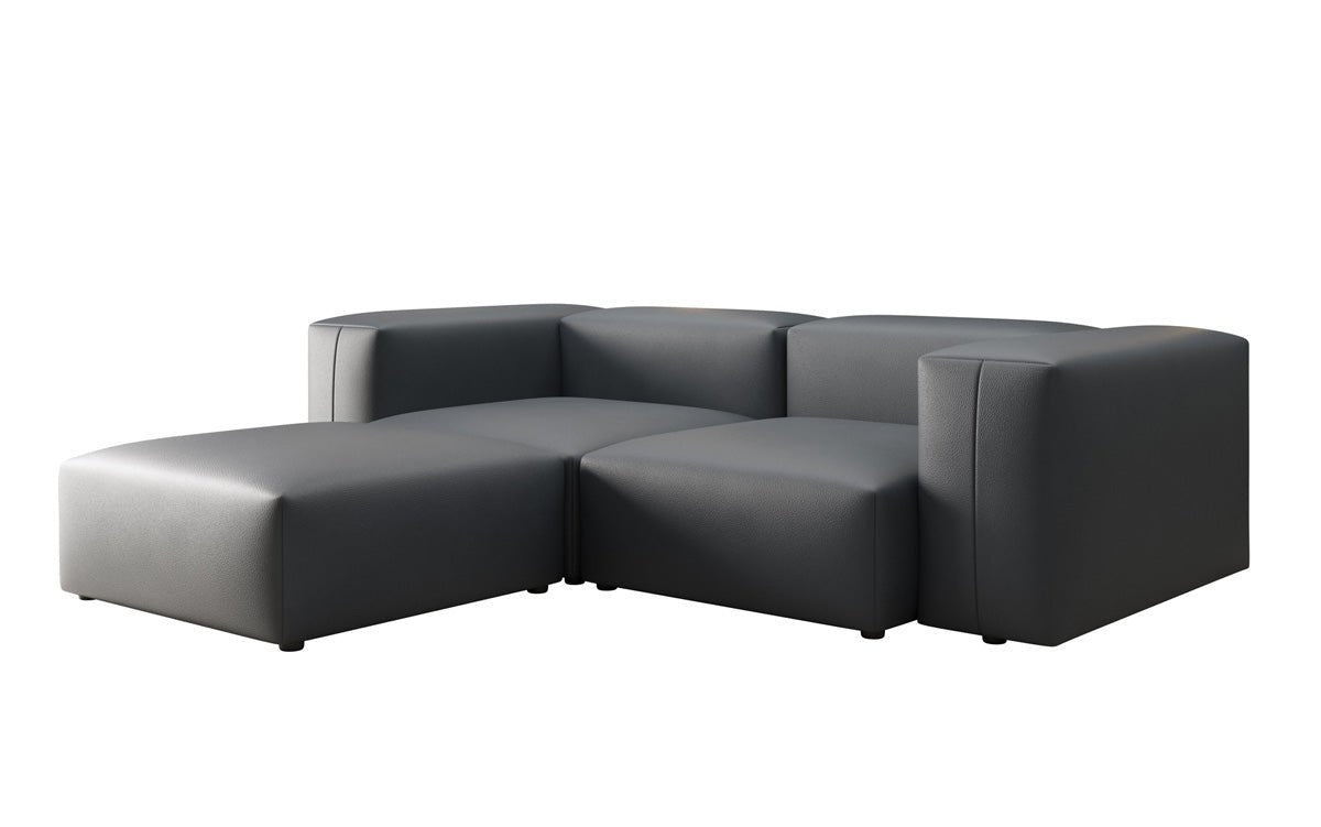 Designer L Sofa Snug Mini in Echtleder