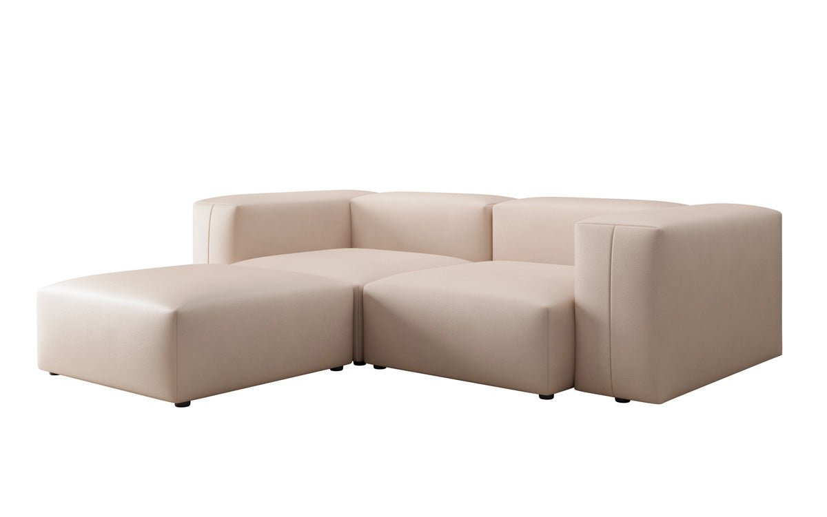 Designer L Sofa Snug Mini in Echtleder