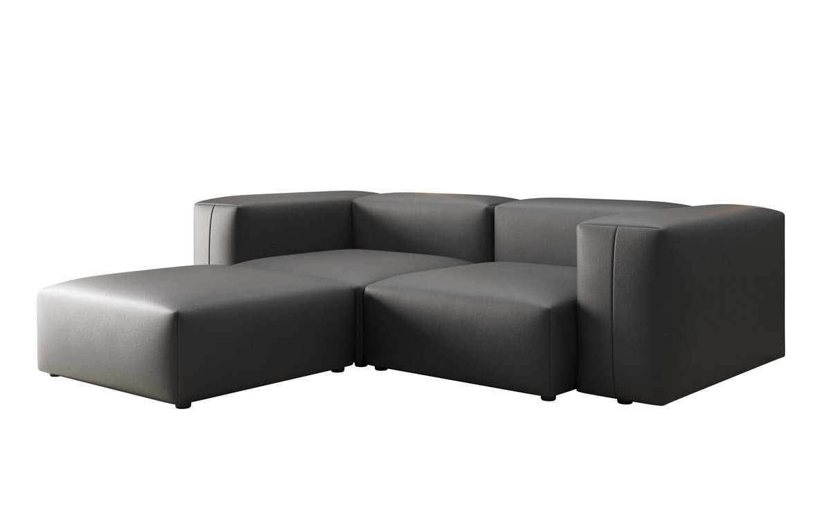 Designer L Sofa Snug Mini in Echtleder